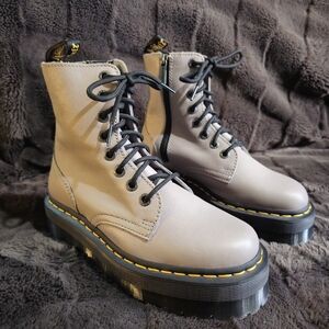 Dr. Martens Jadon III Zinc Grey Pisa Platform Boots